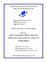 Phân tích hoạt Động truyền thông kỹ thuật số của công ty tnhh mrex