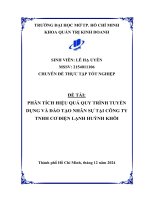 Phân tích hiệu quả quy trình tuyển dụng và Đào tạo nhân sự tại công ty tnhh cơ Điện lạnh huỳnh khôi