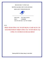 Phân tích công tác tuyển dụng và Đề xuất các giải pháp hoàn thiện công tác tuyển dụng tại công ty cổ phần ecopack prnit