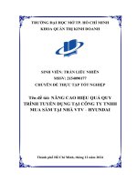 Nâng cao hiệu quả quy trình tuyển dụng tại công ty tnhh mua sắm tại nhà vtv   hyundai