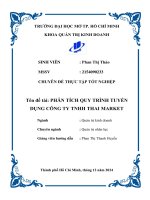 Phân tích quy trình tuyển dụng công ty tnhh thai market