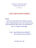 Skkn một số giải pháp triển khai mô hình giáo dục Ý thức chấp hành pháp luật và kỹ năng sống cho học sinh trường thpt hà huy tập, tỉnh nghệ an