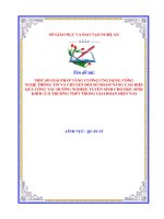 Skkn một số giải pháp tăng cường Ứng dụng công nghệ thông tin và chuyển Đổi số nhằm nâng cao hiệu quả công tác hướng nghiệp, tuyển sinh cho học sinh khối 12 Ở trường thpt trong giai Đoạn hiện nay