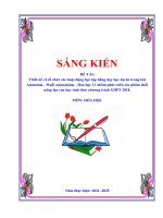 Skkn thiết kế và tổ chức các hoạt Động học tập bằng dạy học dự Án trong bài ammonia   muối ammonium   hoá học 11 nhằm phát triển các phẩm chất năng lực của học sinh theo chương trình gdpt 2018