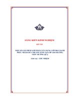Skkn một số giải pháp góp phần xây dựng lớp học hạnh phúc nhằm duy trì tốt sĩ số tại lớp 12b trường thpt mường quạ
