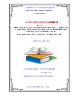 Skkn phát triển năng lực vận dụng kiến thức Để giải quyết các vấn Đề thực tiễn thông qua dạy học tích hợp liên môn toán học và vật lí trong chủ Đề hàm số lượng giác và phương trình lượng giác