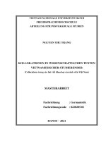 04055000042 lv kollokationen in wissenschaftlichen texten vietnamesischer studierender = collocations trong các bài viết khoa học của sinh viên việt nam