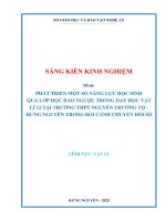 Skkn phát triển một số năng lực học sinh qua lớp học Đảo ngƣợc trong dạy học vật lí 12 tại trƣờng thpt nguyễn trƣờng tộ   hƣng nguyên trong bối cảnh chuyển Đổi số