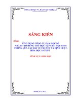 Skkn Ứng dụng công cụ dạy học số nhằm tạo hứng thú học tập cho học sinh thông qua các bài về thuyết và Định luật, hóa học 10 thpt