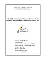 Skkn một số biện pháp nâng cao hiệu quả huấn luyện, thi Đấu môn bóng chuyền học sinh tại trường thpt mường quạ