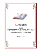 Skkn tổ chức dạy học theo góc bài Định luật boyle   vật lý 12 nhằm phát huy tính tích cực, tự chủ cho học sinh trung tâm gdnn gdtx tương dương