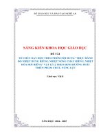 Skkn tổ chức dạy học theo nhóm nội dung “thực hành Đo nhiệt dung riêng, nhiệt nóng chảy riêng, nhiệt hóa hơi riêng” vật lí 12 theo Định hướng phát triển phẩm chất, năng lực
