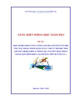 Skkn một số biện pháp tăng cường giáo dục kĩ năng Ứng phó với căng thẳng nhằm giảm Áp lực thi cử cho học sinh lớp chủ nhiệm, khối 12 thông qua tổ chức hoạt Động ngoài giờ chính khóa tại trường thpt quỳnh lưu i