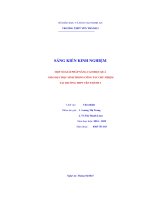Skkn một số giải pháp nâng cao hiệu quả giáo dục học sinh trong công tác chủ nhiệm tại trường thpt yên thành 3