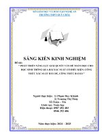 Skkn phát triển năng lực giải quyết vấn Đề toán học cho học sinh thông qua bài xác suất có Điều kiện công thức xác suất Đầy Đủ, công thức bayes