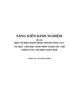 Skkn một số biện pháp hình thành năng lực tự học cho học sinh thpt nghi lộc 2 Để thích Ứng với Điều kiện mới