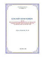 Skkn một số giải pháp nhằm Định hướng giá trị Đạo Đức cho học sinh thpt trong giai Đoạn hiện nay tại trường thpt nguyễn Đức mậu