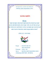 Skkn một số biện pháp kết hợp phương pháp dạy học bằng mô hình hóa toán học với các kỹ thuật dạy học tích cực góp phần nâng cao hiệu quả giảng dạy môn toán Ở trường thpt phạm hồng thái