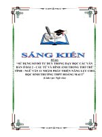 Skkn sử dụng sơ Đồ tư duy trong dạy Đọc các văn bản Ở bài 2   cấu tứ và hình Ảnh trong thơ trữ tình   ngữ văn 11 nhằm phát triển năng lực cho học sinh trường thpt hoàng mai 2