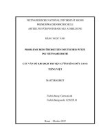 04055000040 tt probleme beim Übersetzen deutscher witze ins vietnamesische = các vấn Đề khi dịch truyện cười tiếng Đức sang tiếng việt