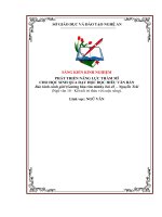 Skkn phát triển năng lực thẩm mĩ cho học sinh qua dạy học Đọc hiểu văn bản bảo kính cảnh giới (gƣơng báu răn mình), bài 43 – nguyễn trãi