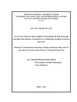 04051001865 nội dung Đánh giá về sách giáo khoa Đang Được sử dụng cho khóa học tiếng anh của học sinh lớp 2 tại một trường tiểu học Ở thành phố hưng yên