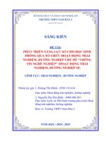 Skkn phát triển năng lực số cho học sinh thông qua tổ chức hoạt Động trải nghiệm, hướng nghiệp chủ Đề thông tin nghề nghiệp (hoạt Động trải nghiệm, hướng nghiệp 10)
