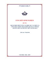Skkn một số biện pháp nâng cao hiệu quả vai trò của công Đoàn trong hoạt Động quản lý, chỉ Đạo chuyên môn tại trường thpt mường quạ