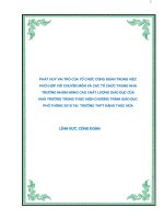 Skkn phát huy vai trò của tổ chức công Đoàn trong việc phối hợp với chuyên môn và các tổ chức trong nhà trường nhằm nâng cao chất lượng giáo dục của nhà trường trong thực hiện chương trình giáo dục phổ thông 2018