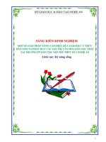 Skkn một số giải pháp nâng cao hiệu quả giáo dục Ý thức bảo tồn và phát huy các giá trị văn hóa dân tộc thái tại trường pt dân tộc nội trú thpt số 2 nghệ an