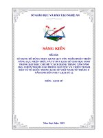 Skkn sử dụng Đồ dùng trực quan quy Ước nhằm phát triển năng lực nhận thức và tư duy lịch sử cho học sinh trong dạy học chủ Đề “cách mạng tháng tám năm 1945, chiến tranh giải phóng dân tộc