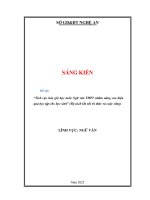 Skkn tích cực hóa giờ học môn ngữ văn thpt nhằm nâng cao hiệu quả học tập cho học sinh (bộ sách kết nối tri thức và cuộc sống)