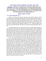 Skkn thiết kế và hƣớng dẫn phƣơng pháp giải các bài tập vật lí trắc nghiệm Đúng   sai theo hƣớng Đánh giá năng lực và tƣ duy nhằm giúp các em Đạt Đƣợc kết quả cao trong các kỳ thi thpt quốc gia