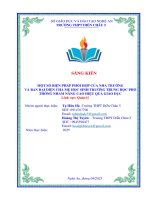 Skkn một số biện pháp phối hợp của nhà trường và ban Đại diện cha mẹ học sinh trường trung học phổ thông nhằm nâng cao hiệu quả giáo dục