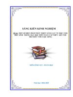 Skkn một số biện pháp phát triển năng lực tự học cho học sinh trong dạy học môn toán cấp thpt   kết nối tri thức với cuộc sống
