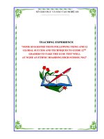 Skkn some suggested tests following tieng anh 12 global success and techniques to guide 12th graders to take the gcse test well at nghe an ethnic boarding high school n0 2