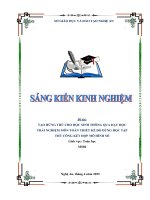 Skkn tạo hứng thú cho học sinh thông qua dạy học trải nghiệm môn toán thiết kế Đồ dùng học tập thủ công kết hợp mô hình số