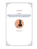 Skkn Ứng dụng công nghệ số trong cải tiến thiết bị thí nghiệm Đo gia tốc rơi tự do và tích hợp vào dạy học thực hành vật lí 10 – chương trình gdpt 2018