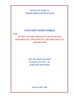Skkn tổ chức dạy học theo dự Án chuyên Đề elip nhằm phát huy tính tích cực, chủ Động sáng tạo cho học sinh