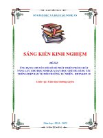 Skkn Ứng dụng chuyển Đổi số Để phát triển phẩm chất năng lực cho học sinh qua dạy học chủ Đề sáng tác thông Điệp bảo vệ môi trƣờng tự nhiên   hđtn&hn 10