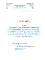 Skkn vận dựng kỹ thuật dạy học mảnh ghép  kết hợp với Ứng dụng trí tuệ nhân tạo  nhằm nâng cao hiệu quả dạy học chủ Đề 1  trao Đổi chất và chuyển hóa năng lượng  Ở sinh vật, sinh học 11