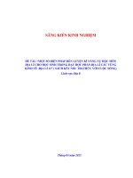 Skkn một số biện pháp rèn luyện kĩ năng tự học môn Địa lí cho học sinh trong dạy học phần Địa lí các vùng kinh tế  Địa lí 12