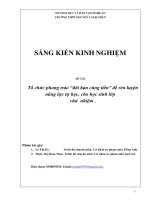 Skkn tổ chức phong trào Đôi bạn cùng tiến Để rèn luyện năng lực tự học, cho học sinh lớp chủ nhiệm