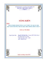 Skkn một số biện pháp nâng cao Ý thức tự quản cho học sinh trường trung học phổ thông diễn châu 5
