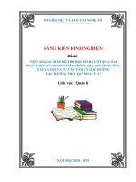 Skkn một số giải pháp hỗ trợ học sinh vượt qua giai Đoạn khởi Đầu thành niên thông qua mô hình công tác xã hội và tư vấn tâm lý học Đường tại trường thpt quỳnh lưu 2