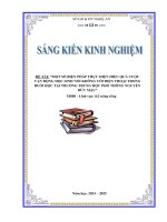 Skkn một số biện pháp thực hiện hiệu quả cuộc vận Động học sinh nói không với Điện thoại trong buổi học tại trường trung học phổ thông nguyễn Đức mậu