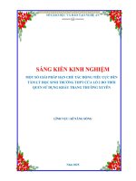 Skkn một số giải pháp hạn chế tác Động tiêu cực Đến tâm lý học sinh trường thpt cửa lò 2 do thói quen sử dụng khẩu trang thường xuyên