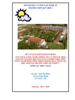 Skkn Ứng dụng công nghệ thông tin và trí tuệ nhân tạo (ai) vào dạy học xác suất có Điều kiện, môn toán 12 góp phần phát triển phẩm chất, năng lực học sinh tại trường thpt quỳ hợp 2