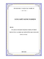 Skkn Ứng dụng tìm kiếm nhị phân trong python nhằm nâng cao hiệu quả bồi dưỡng học sinh giỏi
