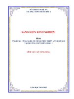 Skkn Ứng dụng công nghệ số nhằm phát triển văn hoá Đọc tại trường thpt diễn châu 2